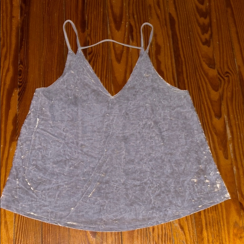 Velvet purple tank